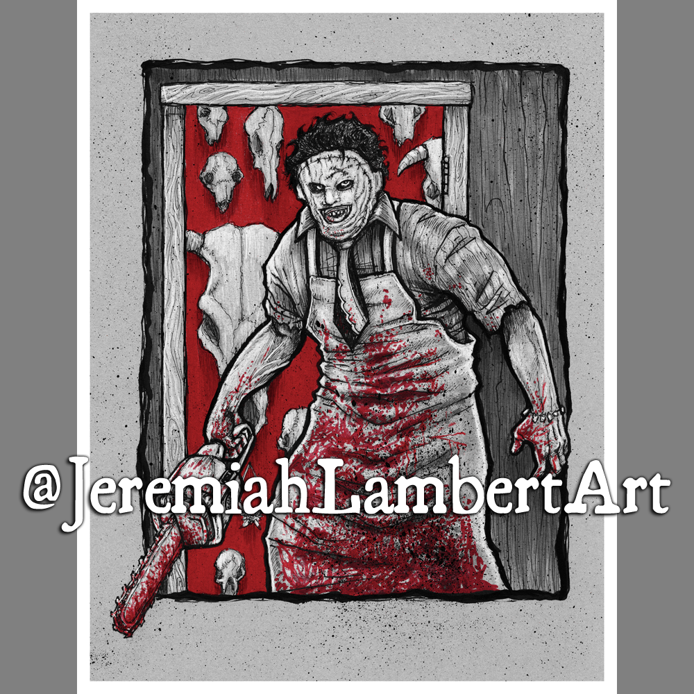 leatherface drawing easy